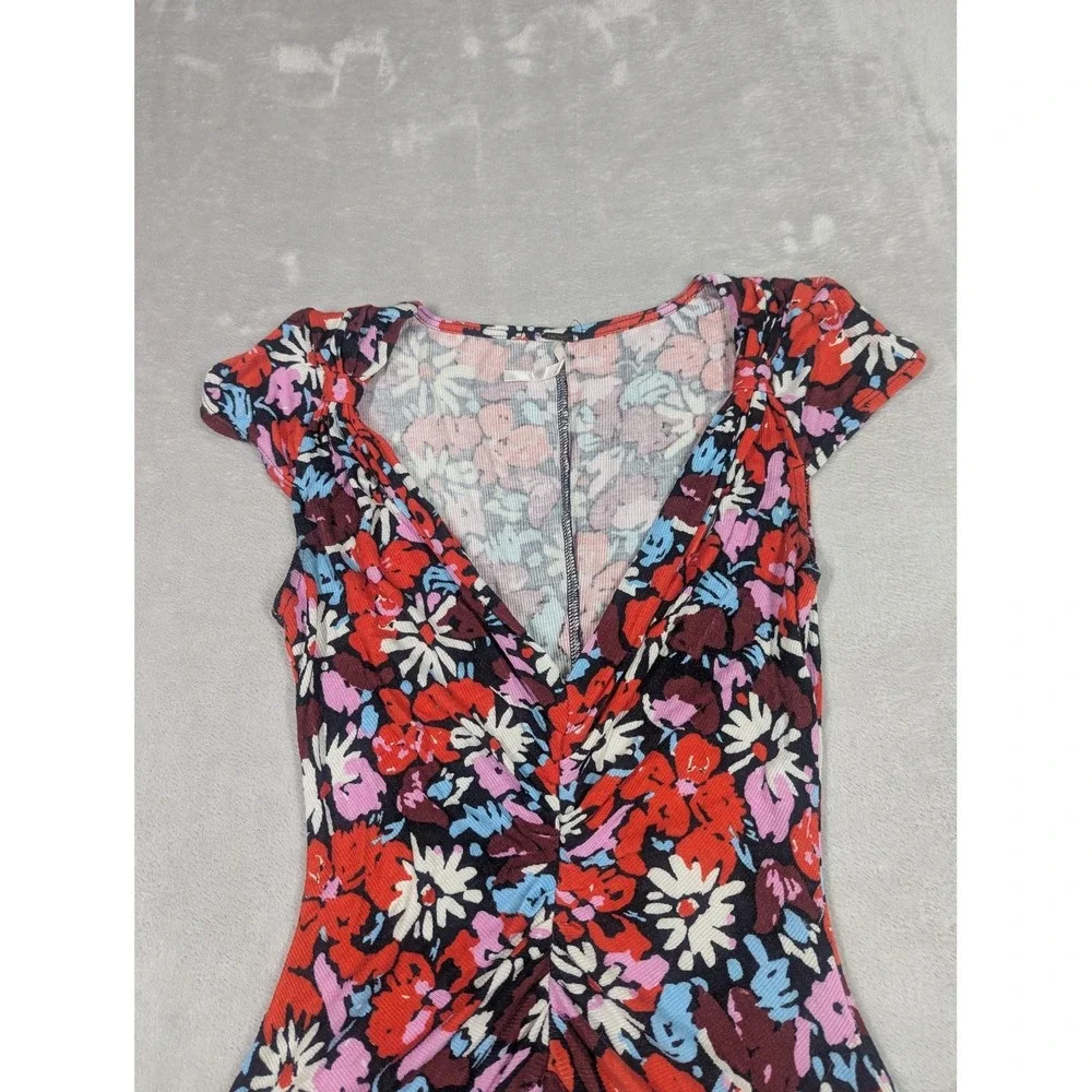 Free People Dress Womens XS Multicolor Mini Floral Key To Your‎ Heart Boho